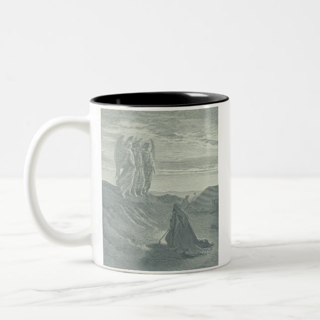 Caneca De Café Em Dois Tons Abraão e os Três Anjos (Esquerda)