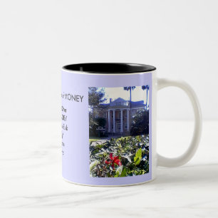 Caneca De Café Em Dois Tons Abraça a Taça de Jingney, Artista do MUSEUM