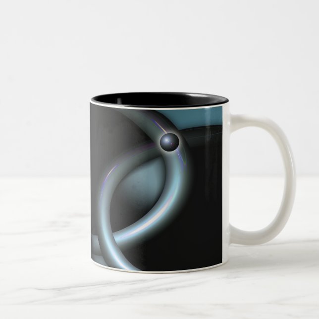 Caneca De Café Em Dois Tons abraço da terra (Direita)