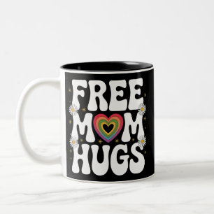 Caneca De Café Em Dois Tons Abraço de Mãe Gratuito Transgênero Lésbica Gay Org