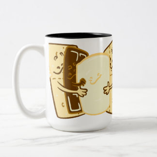 Caneca De Café Em Dois Tons Abraço do grupo