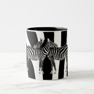 Caneca De Café Em Dois Tons Abraços da zebra