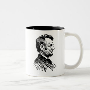 Caneca De Café Em Dois Tons Abraham Lincoln