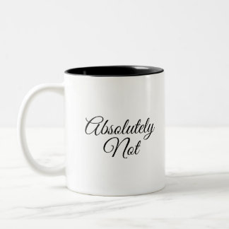 Caneca De Café Em Dois Tons Absolutamente não preto