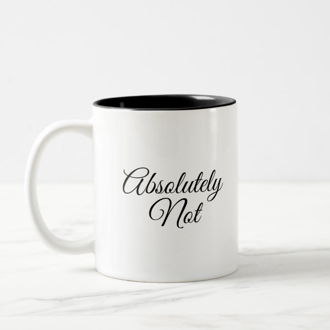 Caneca De Café Em Dois Tons Absolutamente não preto (Esquerda)