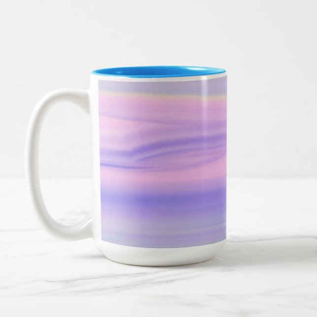 Caneca De Café Em Dois Tons abstrato (Esquerda)