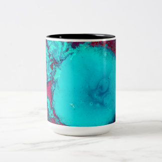 Caneca De Café Em Dois Tons Abstrato Blue Coffee Mug
