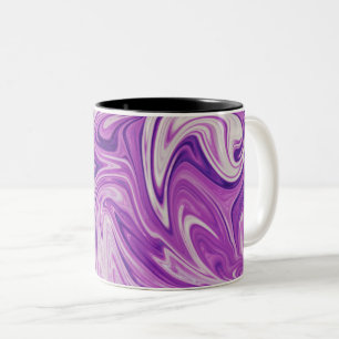 Caneca De Café Em Dois Tons Abstrato de lava derretida