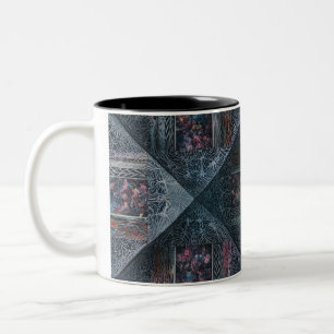 Caneca De Café Em Dois Tons Abstrato Geométrico Mug De Dois Tons - Moderno