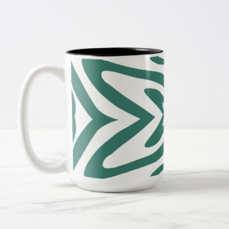 Caneca De Café Em Dois Tons abstrato patten