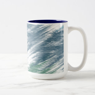 Caneca De Café Em Dois Tons Abstrato Sky