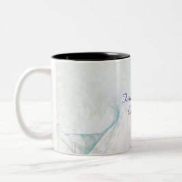 Caneca De Café Em Dois Tons Abstrato Twin, Mãe Era Mug