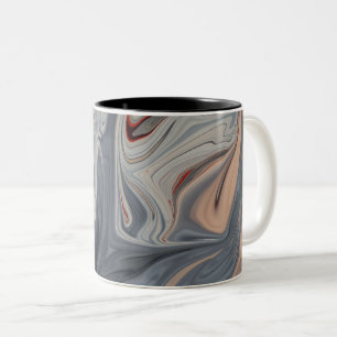 Caneca De Café Em Dois Tons Abstrato Wall Art   Melhores artes modernas