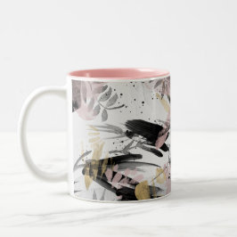 Caneca De Café Em Dois Tons Abstrato Watercolor I Mug