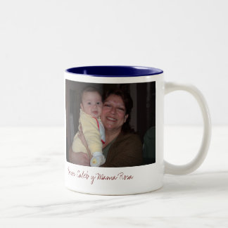 Caneca De Café Em Dois Tons AbuelitaAndMeDucky, Mama Rosa de Besos Caleb y