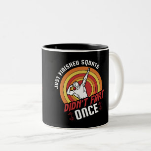Caneca De Café Em Dois Tons acabei de os favores não se apressaram uma vez