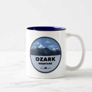 Caneca De Café Em Dois Tons Acampamento das Montanhas Ozark