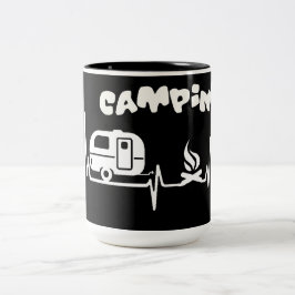 Caneca De Café Em Dois Tons Acampamento de Mug