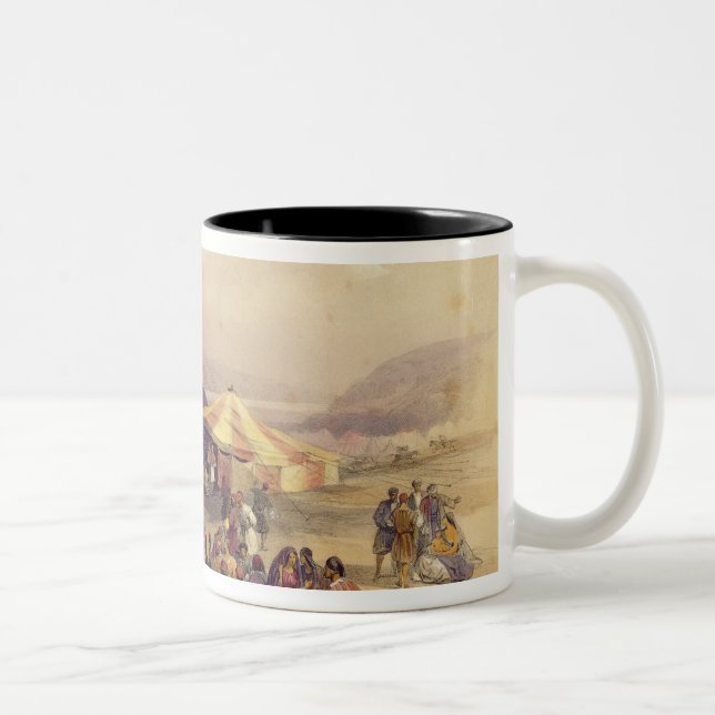 Caneca De Café Em Dois Tons Acampamento dos peregrinos no volume II de Jericho (Direita)