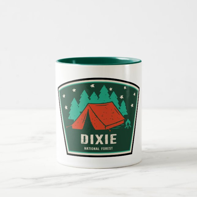 Caneca De Café Em Dois Tons Acampamento Florestal Nacional Dixie (Centro)