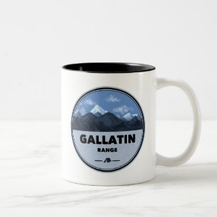 Caneca De Café Em Dois Tons Acampamento Gallatin Range Montana Wyoming
