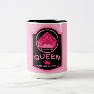 Caneca De Café Em Dois Tons Acampamento Rainha De Luz Ao Estilo