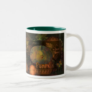 Caneca De Café Em Dois Tons Acção de graças astuta das abóboras