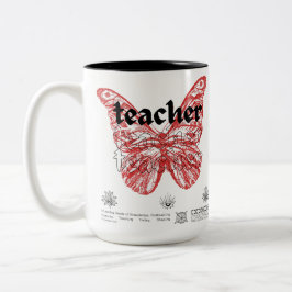 Caneca De Café Em Dois Tons Accent Coffee Mug (15oz) Schoolteacher's Flig