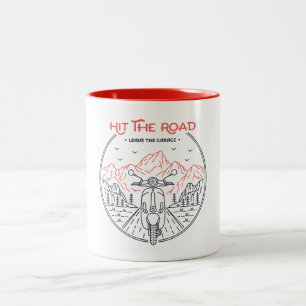 Caneca De Café Em Dois Tons Acertos na Estrada 1