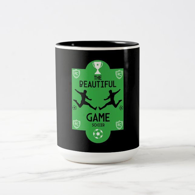 Caneca De Café Em Dois Tons Acessórios de futebol (Centro)