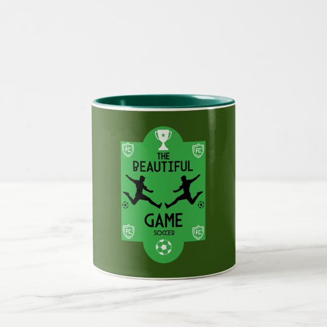 Caneca De Café Em Dois Tons Acessórios de futebol (Centro)