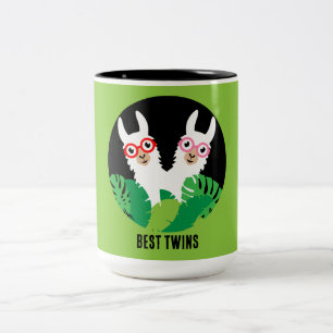 Caneca De Café Em Dois Tons Acessórios Llama Alpaca divertidos