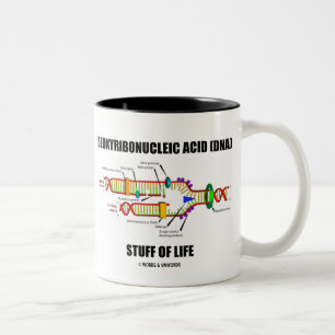 Caneca De Café Em Dois Tons Ácido Desoxirribonucleico (DNA) Coisas Da Vida