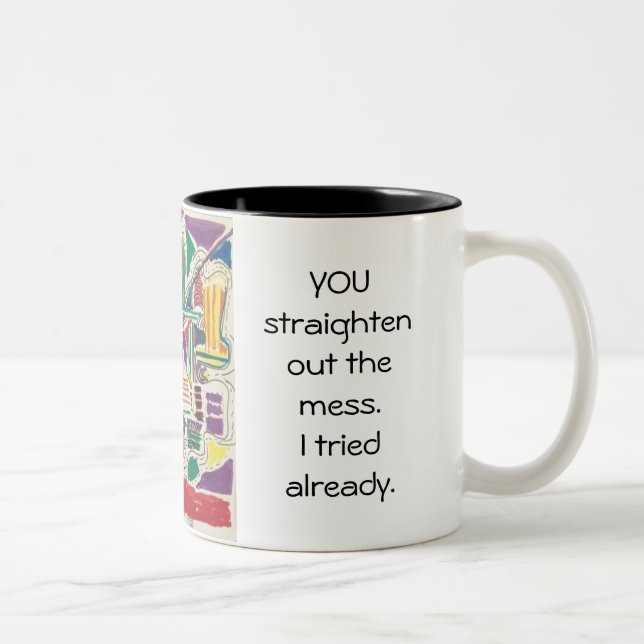 Caneca De Café Em Dois Tons Acordar (Direita)