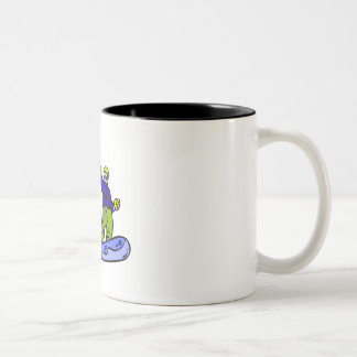 Caneca De Café Em Dois Tons Acordar do Snowboard