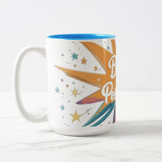 Caneca De Café Em Dois Tons Acredite em Possibilidades  (Esquerda)