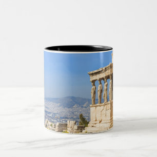 Caneca De Café Em Dois Tons Acropolis hill, Atenas, Grécia