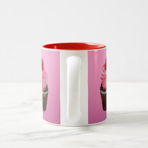 Caneca De Café Em Dois Tons Açúcar da morango