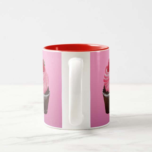 Caneca De Café Em Dois Tons Açúcar da morango (Alça)