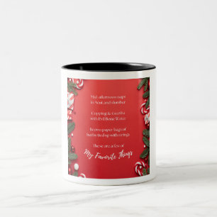 Caneca De Café Em Dois Tons Acupuntura de Coisas Favoritas