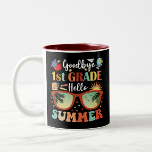 Caneca De Café Em Dois Tons Adeus, Grau de rua Olá Verão
