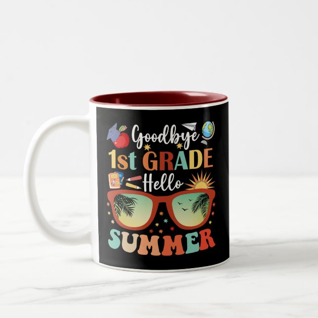 Caneca De Café Em Dois Tons Adeus, Grau de rua Olá Verão (Esquerda)