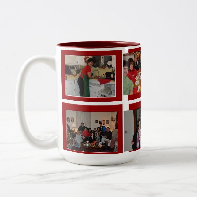 CANECA DE CAFÉ EM DOIS TONS ADICIONAR SEU MUG FOTO PERSONALIZADO (Esquerda)