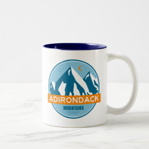 Caneca De Café Em Dois Tons Adirondack Mountain New York