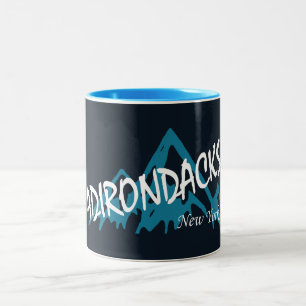 Caneca De Café Em Dois Tons Adirondacks Montanhas de Nova York