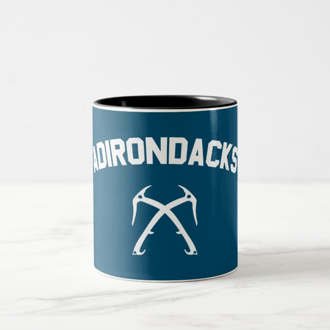 Caneca De Café Em Dois Tons Adirondacks Subindo Gelo (Centro)