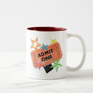 CANECA DE CAFÉ EM DOIS TONS ADMITA UM BILHETE DO FILME
