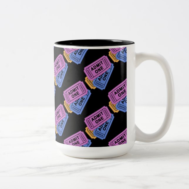 Caneca De Café Em Dois Tons Admitir uma noite de filme (Direita)