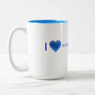 Caneca De Café Em Dois Tons Adoro O NPM Mug