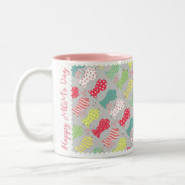 Caneca De Café Em Dois Tons Adoro Sewing Mannequin Cinza